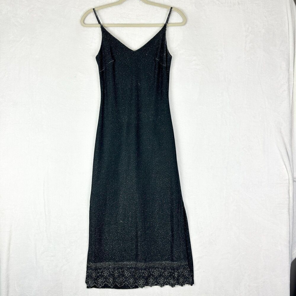 Vintage Rampage Y2K Midi Dress Size Small Sparkle Whimsigoth Shimmer Fairy